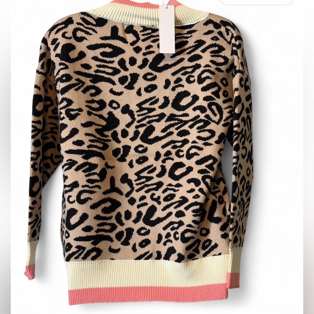 Leopard Varsity Sweater - Picture 8 of 13